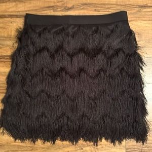 Max Studio Fringe Mini Skirt